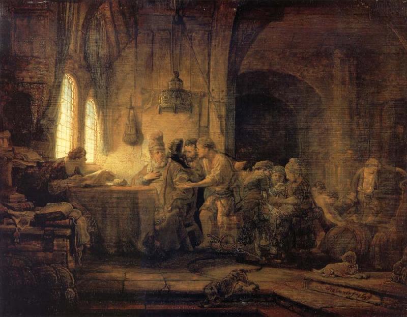 REMBRANDT Harmenszoon van Rijn The Parable of The Labourers in the vineyard china oil painting image